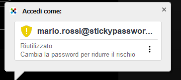 password riutilizzata